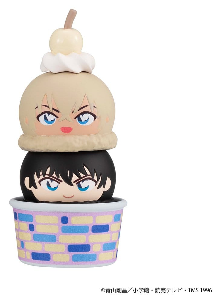Detective Conan Tsumichen Stack up & Change Mini Figures 8 cm Blind Box Assortment Box Qty 6 (with gift) - Megahouse Mini Figures