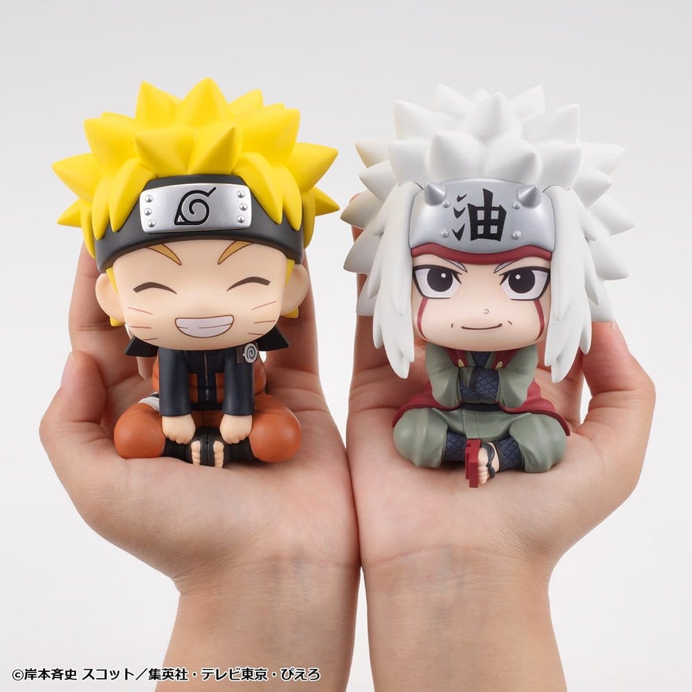 Naruto Shippuden Look Up PVC Figures 2-Pack Naruto Uzumaki Smile Ver. & Jiraiya 11 cm (with gift) - Megahouse Statues