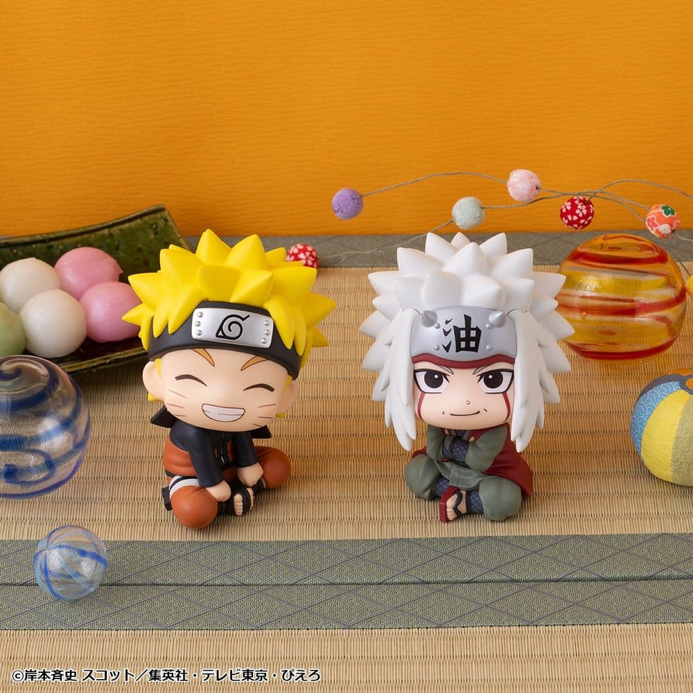 Naruto Shippuden Look Up PVC Figures 2-Pack Naruto Uzumaki Smile Ver. & Jiraiya 11 cm (with gift) - Megahouse Statues
