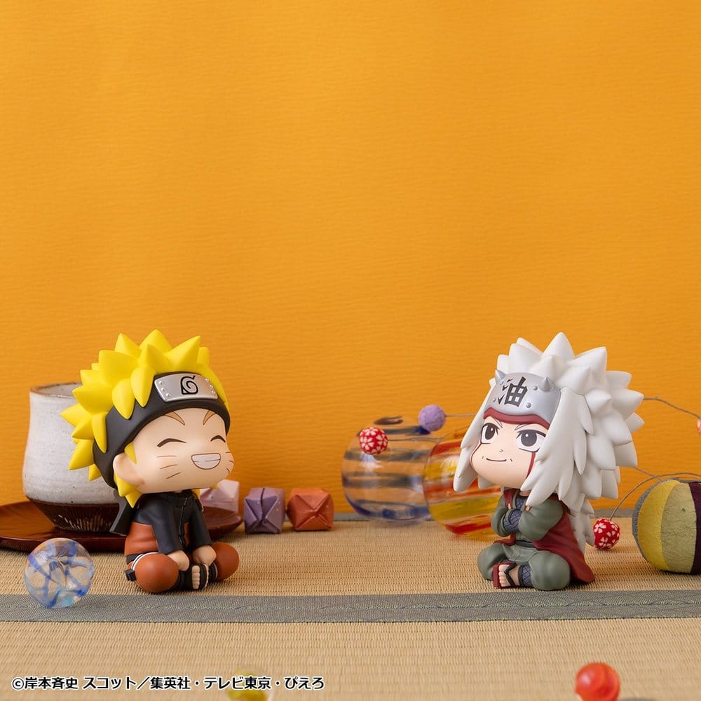 Naruto Shippuden Look Up PVC Figures 2-Pack Naruto Uzumaki Smile Ver. & Jiraiya 11 cm (with gift) - Megahouse Statues