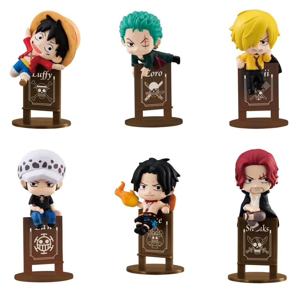 One Piece Ochatomo series Mini Figures Pirates Party 4 cm Blind Box Display Box Qty 8 (Repeat) - Megahouse Mini Figures, Blind Boxes