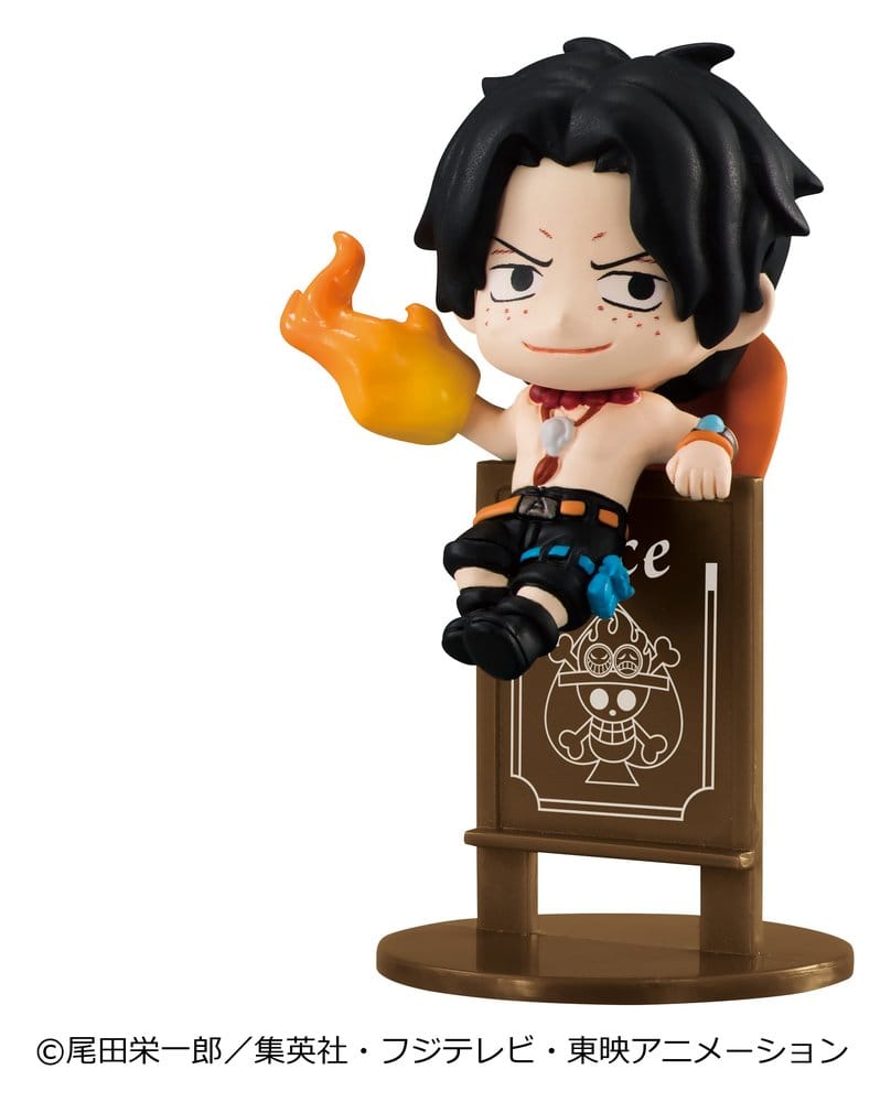 One Piece Ochatomo series Mini Figures Pirates Party 4 cm Blind Box Display Box Qty 8 (Repeat) - Megahouse Mini Figures, Blind Boxes