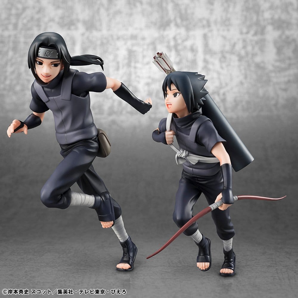 Naruto Shippuden G.E.M. Series PVC Figures 2-Pack Itachi Uchiha & Sasuke (Repeat) - Megahouse Statues