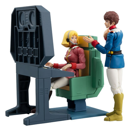 Mobile Suit Gundam G.M.G. Collection EX Diorama White Base Bridge Radio Operator Desk Set  (with gift) - Megahouse Dioramas