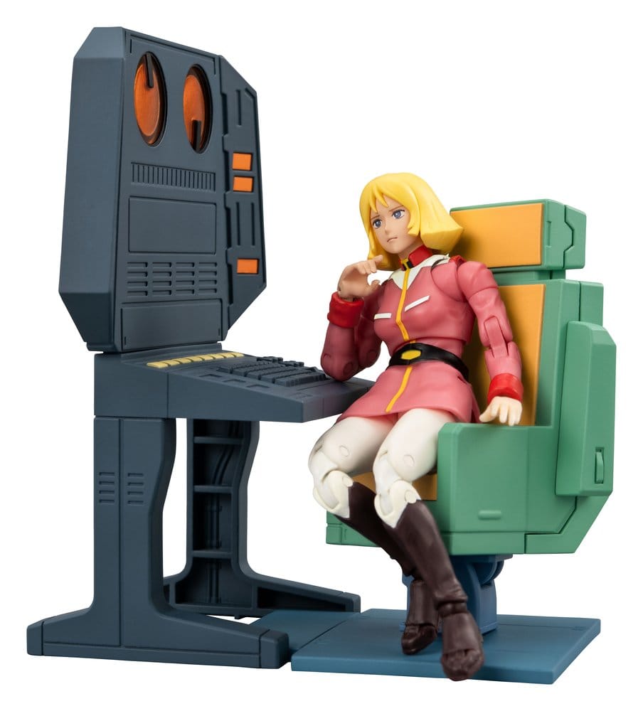 Mobile Suit Gundam G.M.G. Collection EX Diorama White Base Bridge Radio Operator Desk Set  (with gift) - Megahouse Dioramas