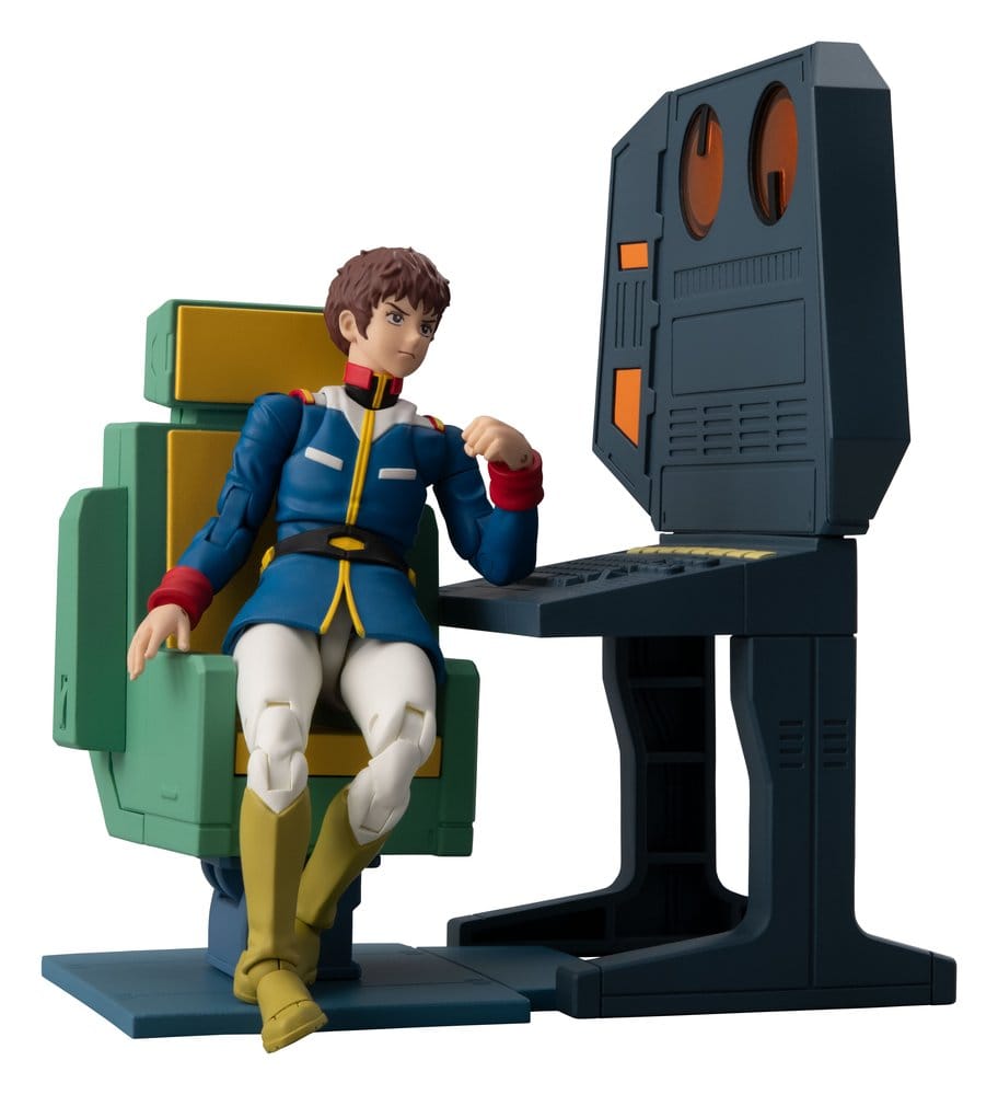 Mobile Suit Gundam G.M.G. Collection EX Diorama White Base Bridge Radio Operator Desk Set  (with gift) - Megahouse Dioramas