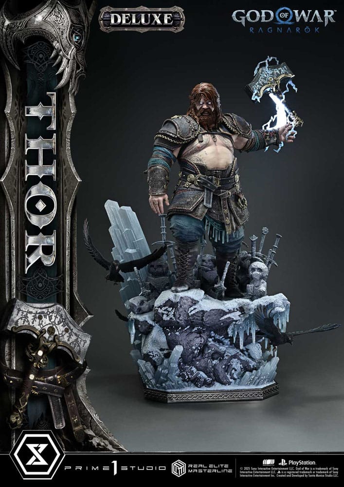 God of War: Ragnarok: Thor (Deluxe Ver.): Real Elite Masterline: 1/3 Scale Statue