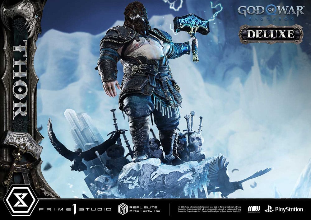 God of War: Ragnarok: Thor (Deluxe Ver.): Real Elite Masterline: 1/3 Scale Statue