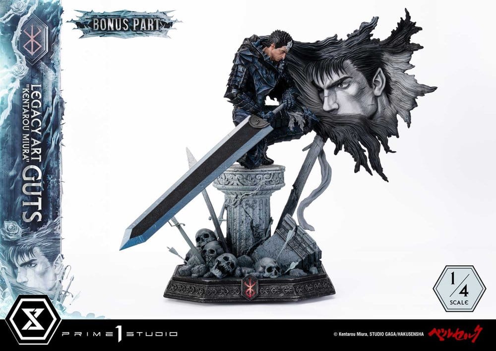 Berserk Legacy Art "Kentarou Miura" Guts Bonus Version 1/4 Scale Statue