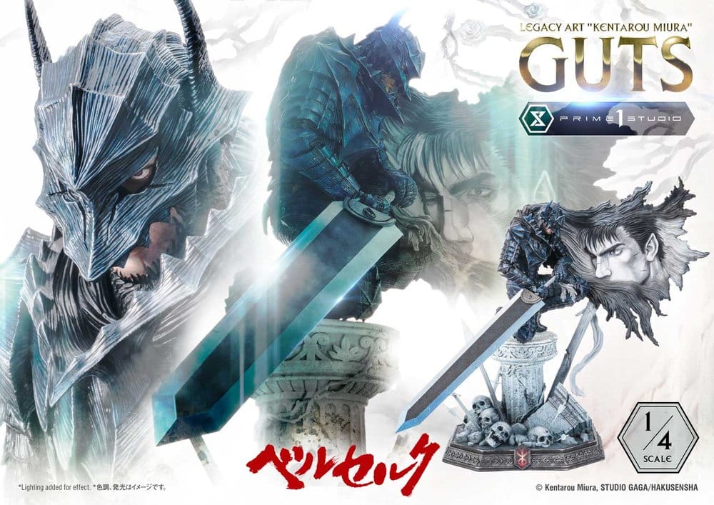 Berserk Legacy Art "Kentarou Miura" Guts Bonus Version 1/4 Scale Statue