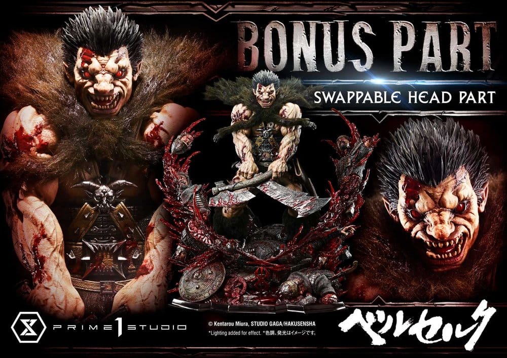 Berserk Legacy Art "Kentarou Miura" Statue 1/4 Zodd DX Bonus Version 88 cm - Prime 1 Studio Statues