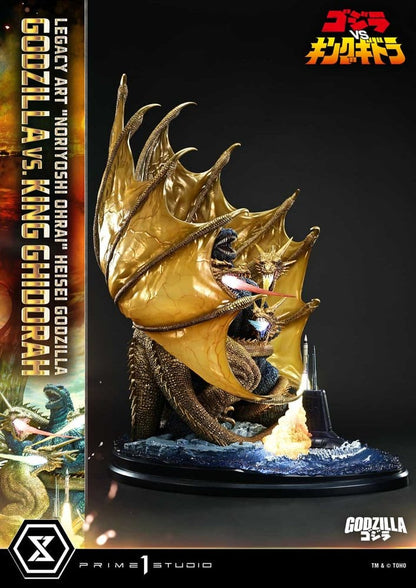 Godzilla Legacy Art "Noriyoshi Ohrai" Statue Heisei Godzilla Godzilla vs. King Ghidorah 82 cm - Prime 1 Studio Statues