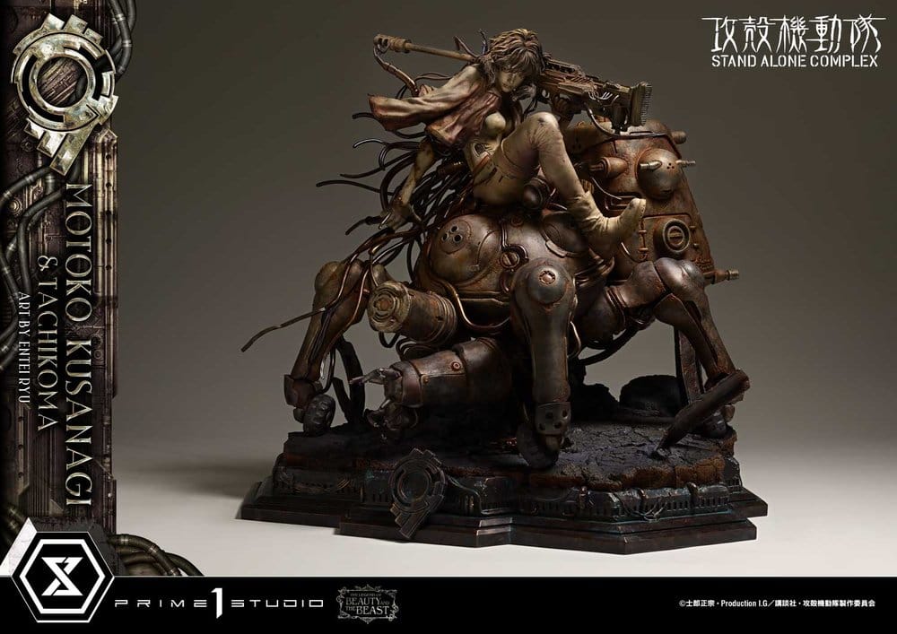 Ghost in the Shell Stand Alone Complex The Legend of Beauty and the Beast Statue 1/4 Motoko Kusanagi & Tachikoma Art by Entei Ryu 53 cm - Prime 1 Studio Statues & Busts