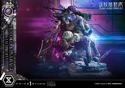 Ghost in the Shell Stand Alone Complex The Legend of Beauty and the Beast Statue 1/4 Motoko Kusanagi & Tachikoma Character color Art by Entei Ryu 53 cm - Prime 1 Studio Statues & Busts