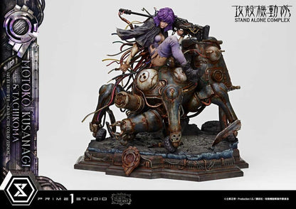 Ghost in the Shell Stand Alone Complex The Legend of Beauty and the Beast Statue 1/4 Motoko Kusanagi & Tachikoma Character color Art by Entei Ryu Bonus Version 53 cm - Prime 1 Studio Statues & Busts