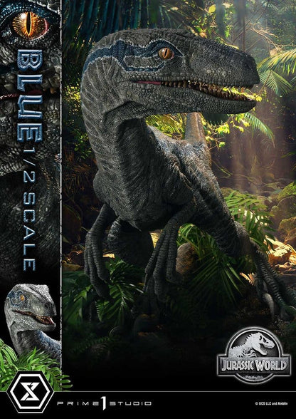 Jurassic World: Fallen Kingdom (Film) Legacy Museum Collection Statue 1/2 Blue 88 cm - Prime 1 Studio Statues & Busts