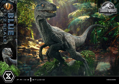 Jurassic World: Fallen Kingdom (Film) Legacy Museum Collection Statue 1/2 Blue 88 cm - Prime 1 Studio Statues & Busts