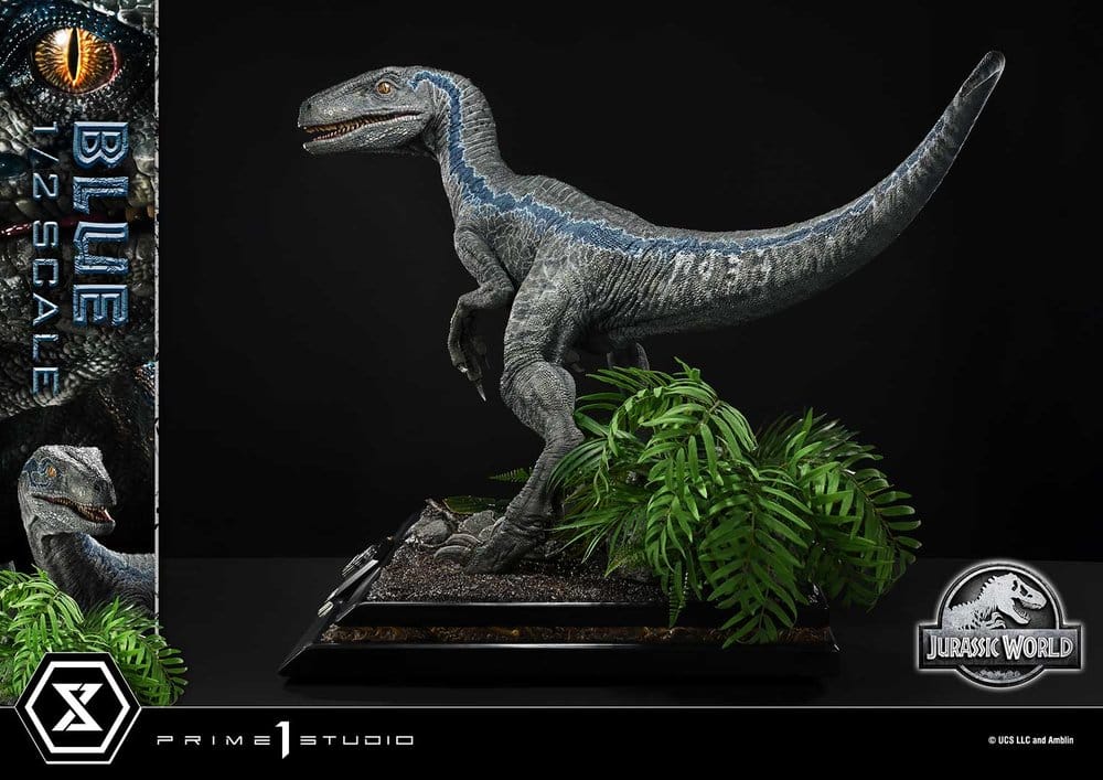 Jurassic World: Fallen Kingdom (Film) Legacy Museum Collection Statue 1/2 Blue 88 cm - Prime 1 Studio Statues & Busts
