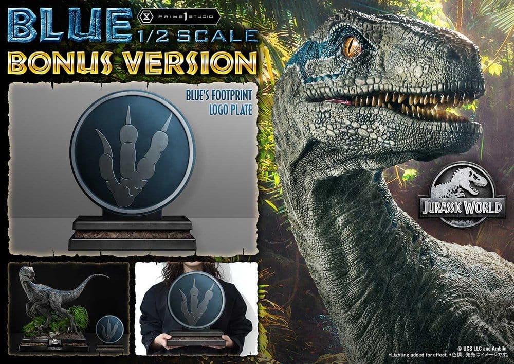 Jurassic World: Fallen Kingdom (Film) Legacy Museum Collection Statue 1/2 Blue Bonus Version 88 cm - Prime 1 Studio Statues & Busts
