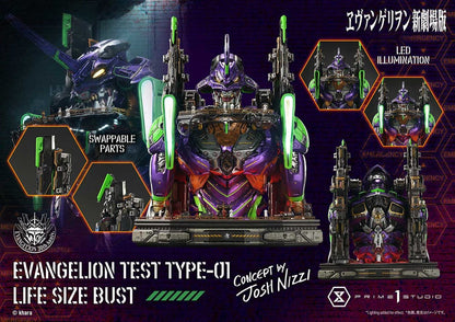Neon Genesis Evangelion Life Size Bust 1/1 Test Type-01 (Concept by Josh Nizzi) 86 cm - Prime 1 Studio Statues & Busts