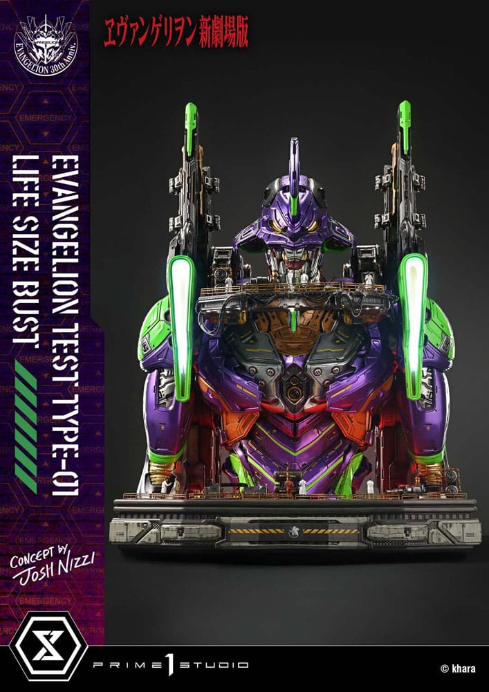 Neon Genesis Evangelion Life Size Bust 1/1 Test Type-01 (Concept by Josh Nizzi) Bonus Ver. 86 cm - Prime 1 Studio Statues & Busts