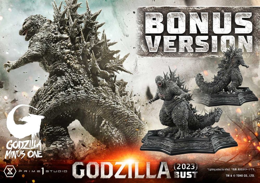 Godzilla Minus One (Film) Life Size Bust 1/1 Godzilla Box Qty 2023 Bonus Ver. 87 cm - Prime 1 Studio Lifesize Busts