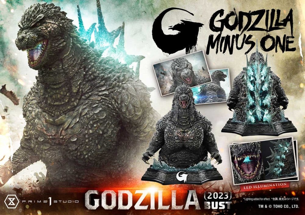Godzilla Minus One (Film) Life Size Bust 1/1 Godzilla Box Qty 2023 Bonus Ver. 87 cm - Prime 1 Studio Lifesize Busts