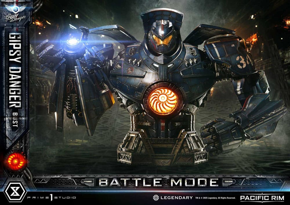 Pacific Rim Life Size Bust 1/1 Gipsy Danger Battle Mode 75 cm - Prime 1 Studio Lifesize Busts