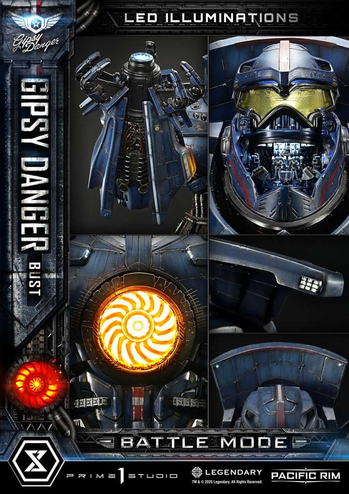 Pacific Rim Life Size Bust 1/1 Gipsy Danger Battle Mode 75 cm - Prime 1 Studio Lifesize Busts