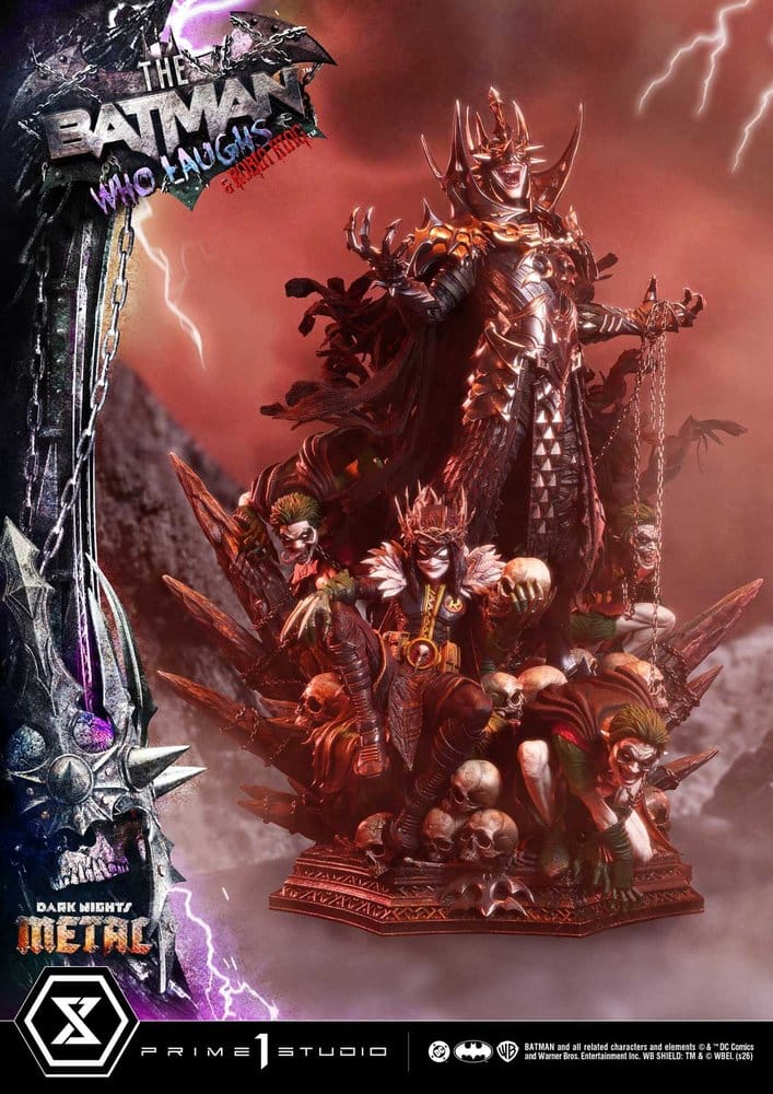 DC Comics Museum Masterline Statue 1/3 Dark Nights: Death Metal The Batman Who Laughs & Robin King 85 cm