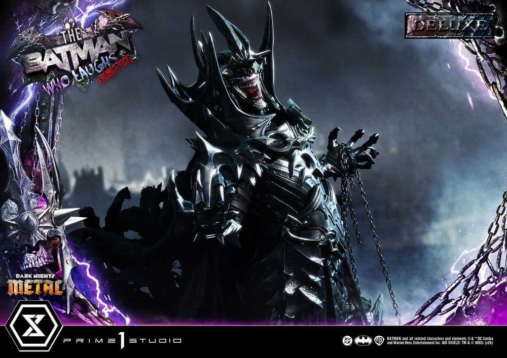 DC Comics Museum Masterline Statue 1/3 Dark Nights: Death Metal The Batman Who Laughs & Robin King Deluxe Version 85 cm