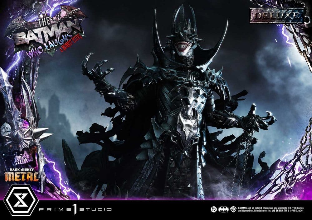 DC Comics Museum Masterline Statue 1/3 Dark Nights: Death Metal The Batman Who Laughs & Robin King Deluxe Version 85 cm