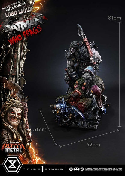 Dark Nights: Death Metal Museum Masterline Statue 1/3 Lobo Batman: Batman Who Frags 81 cm