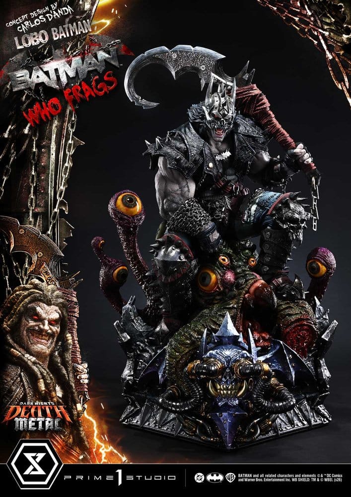 Dark Nights: Death Metal Museum Masterline Statue 1/3 Lobo Batman: Batman Who Frags Deluxe Version 81 cm