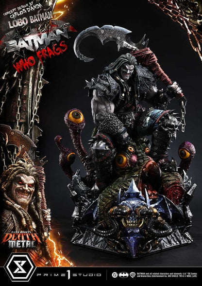 Dark Nights: Death Metal Museum Masterline Statue 1/3 Lobo Batman: Batman Who Frags Deluxe Version 81 cm