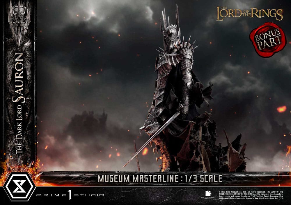 Lord of the Rings Museum Masterline Series Statue 1/3 The Dark Lord Sauron Bonus Version 117 cm - Prime 1 Studio Statues