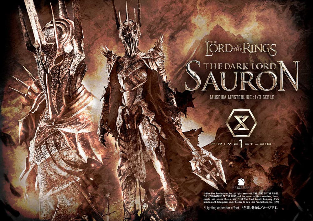 Lord of the Rings Museum Masterline Series Statue 1/3 The Dark Lord Sauron Bonus Version 117 cm - Prime 1 Studio Statues