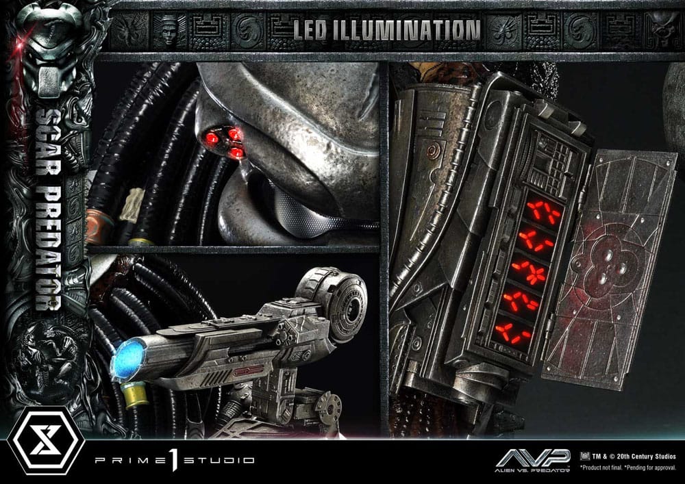 The Alien vs. Predator Museum Masterline Series Statue 1/3 Scar Predator 93 cm - Prime 1 Studio Statues