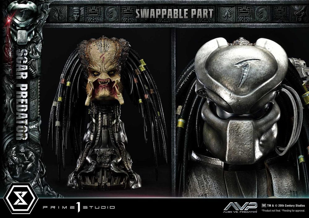The Alien vs. Predator Museum Masterline Series Statue 1/3 Scar Predator Deluxe Bonus Version 93 cm - Prime 1 Studio Statues
