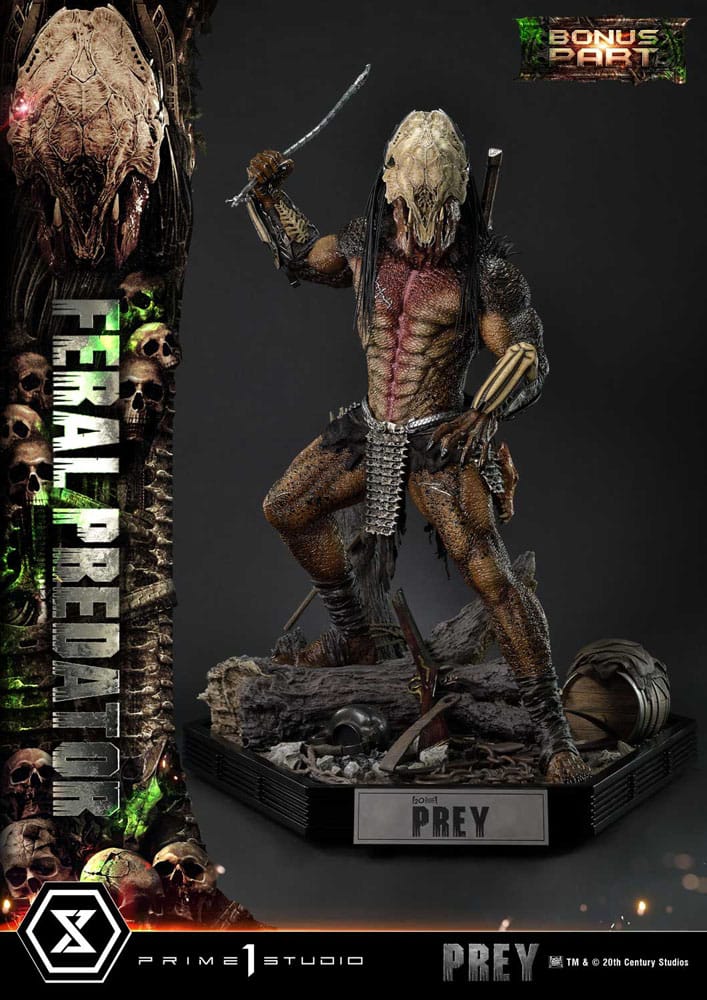 Prey (Movie) Museum Masterline Series Statue 1/3 Feral Predator Deluxe Bonus Version 89 cm - Prime 1 Studio Statues