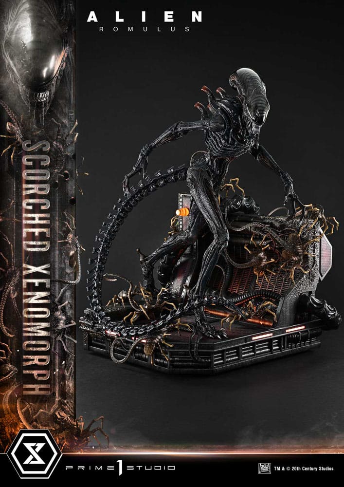 Alien: Romulus Museum Masterline XL Statue 1/3 Scorched Xenomorph 98 cm - Prime 1 Studio Statues
