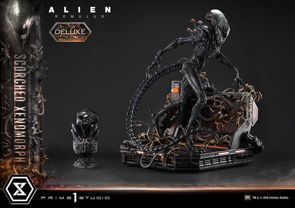 Alien: Romulus Museum Masterline XL Statue 1/3 Scorched Xenomorph Deluxe Version 98 cm - Prime 1 Studio Statues