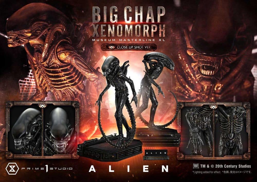 Alien (Film) Museum Masterline XL Statue 1/3 Big Chap Xenomorph Close Up Shot Ver. 100 cm - Prime 1 Studio Statues