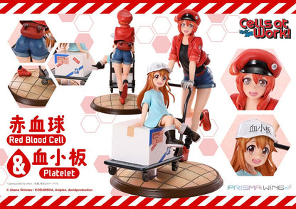 Cells at Work Prisma Wing PVC Statue Red Blood Cell & Platelet 26 cm