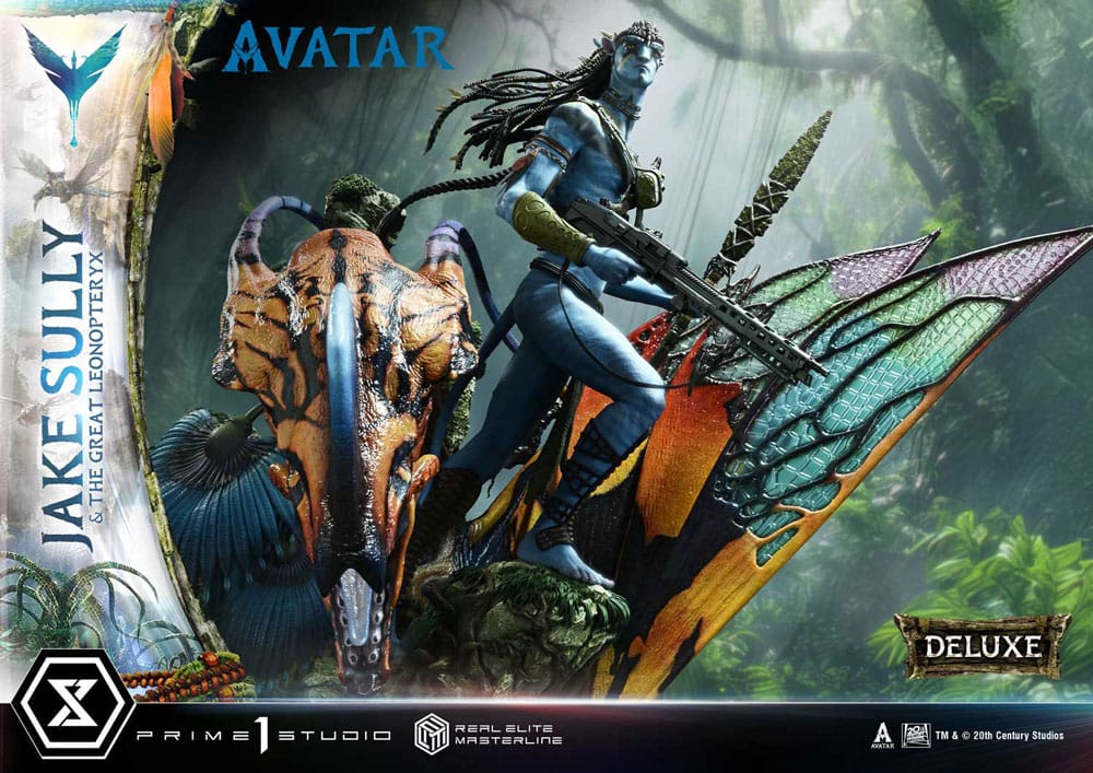 Avatar (Film) Real Elite Masterline Series Statue 1/4 Jake Sully & The Great Leonopteryx Deluxe Ver. 87 cm - Prime 1 Studio Statues