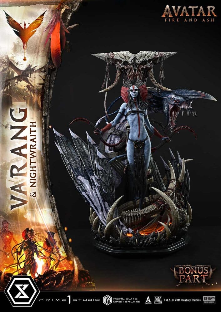 Avatar: Fire and Ash (Film) Real Elite Masterline Series Statue 1/4 Varang & Nightwraith Avatar Legacy Collection Bonus Version 96 cm - Prime 1 Studio Statues