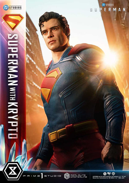 Superman 2025 Real Elite Masterline Series Statue 1/3 Superman with Krypto 95 cm
