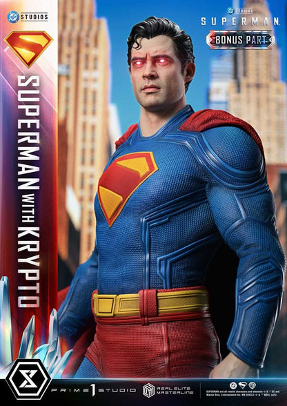 Superman 2025 Real Elite Masterline Series Statue 1/3 Superman with Krypto Bonus Version 95 cm