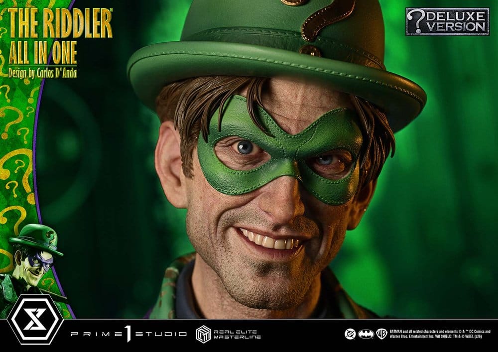 DC Comics Real Elite Masterline Series Statue 1/3 The Riddler All In One (Design by Carlos D'Anda) Deluxe Version 74 cm - Prime 1 Studio Statues