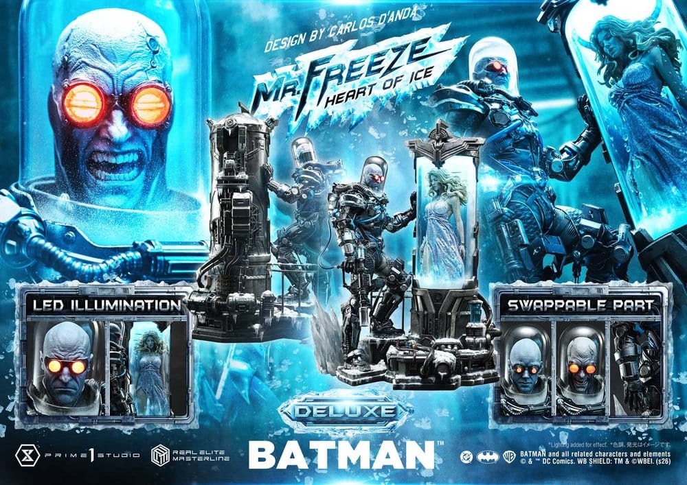 DC Comics Real Elite Masterline Series Statue 1/3 Batman (Comics) Mr. Freeze Heart of Ice (Design by Carlos D'Anda) Deluxe Bonus Version - Prime 1 Studio Statues